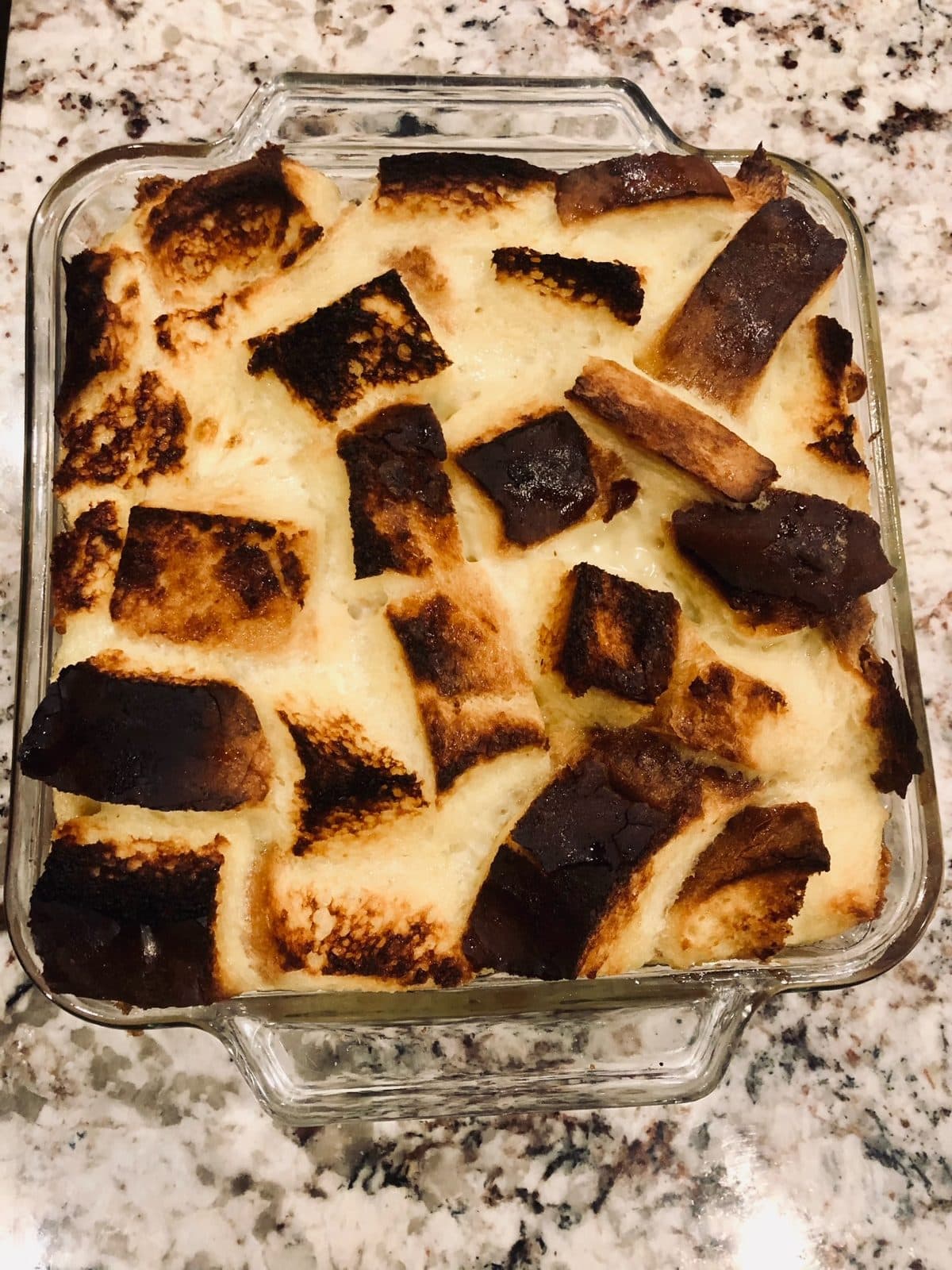 homemade bread pudding